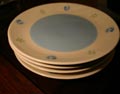 the plates on the table
